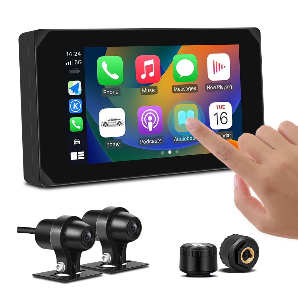 Vsysto Moto Dashcam CS5 5.0" Touch Screen