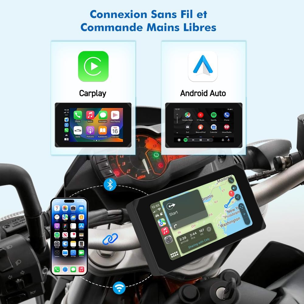 Vsysto Moto Dashcam CS5 5.0" Touch Screen - immagine 3