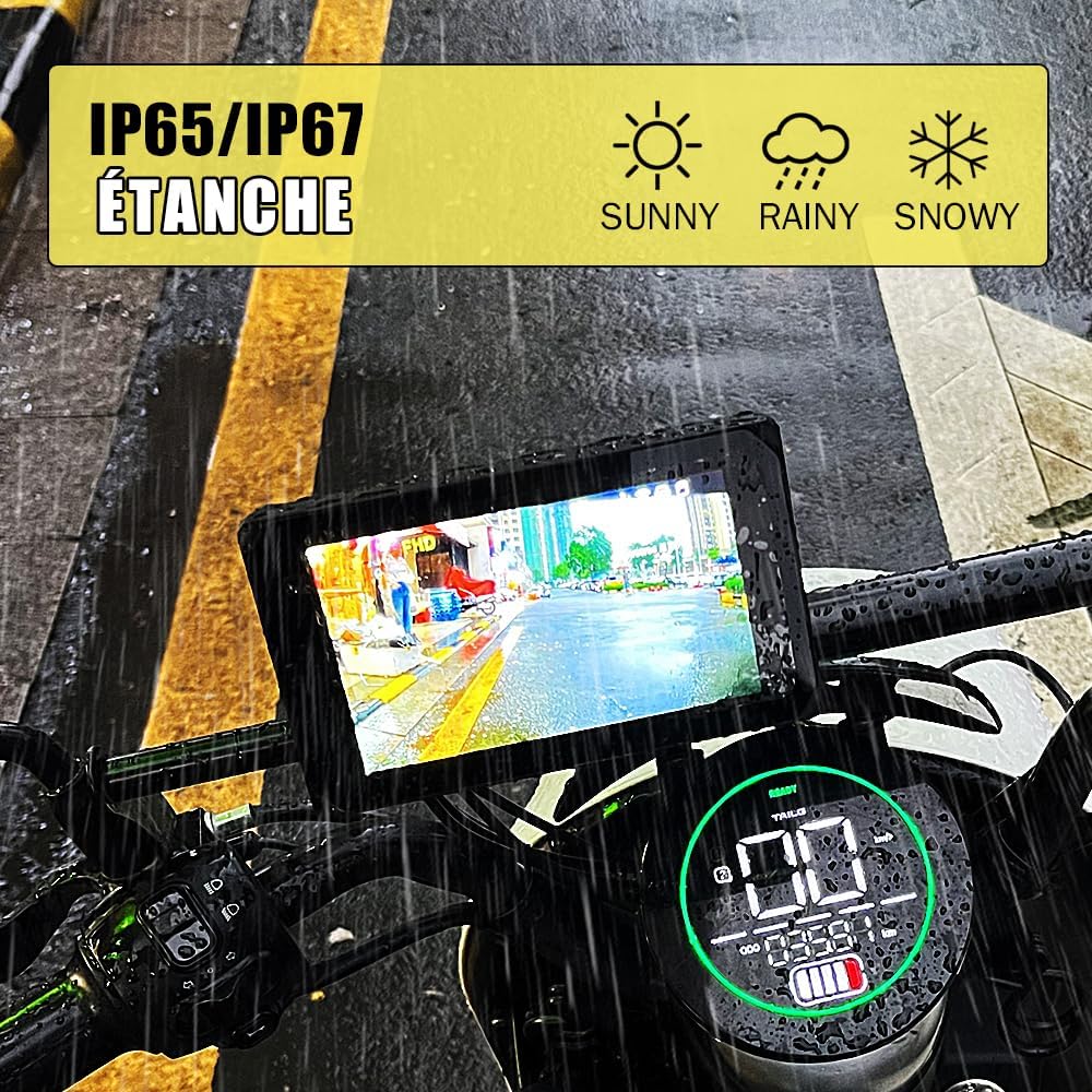 Vsysto Moto Dashcam CS5 5.0" Touch Screen - immagine 7