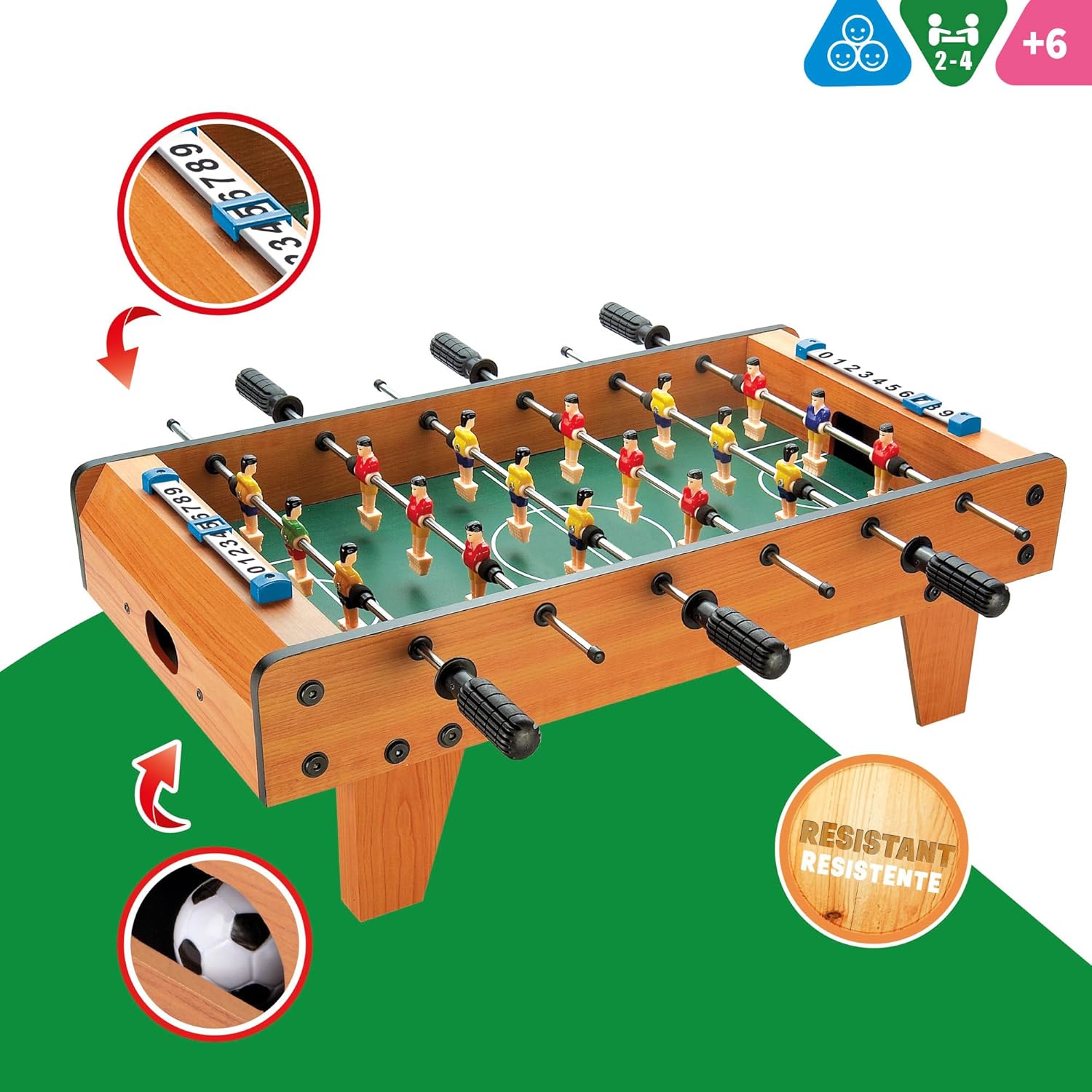 ColorBaby - Calciobalilla in Legno Premium - immagine 2