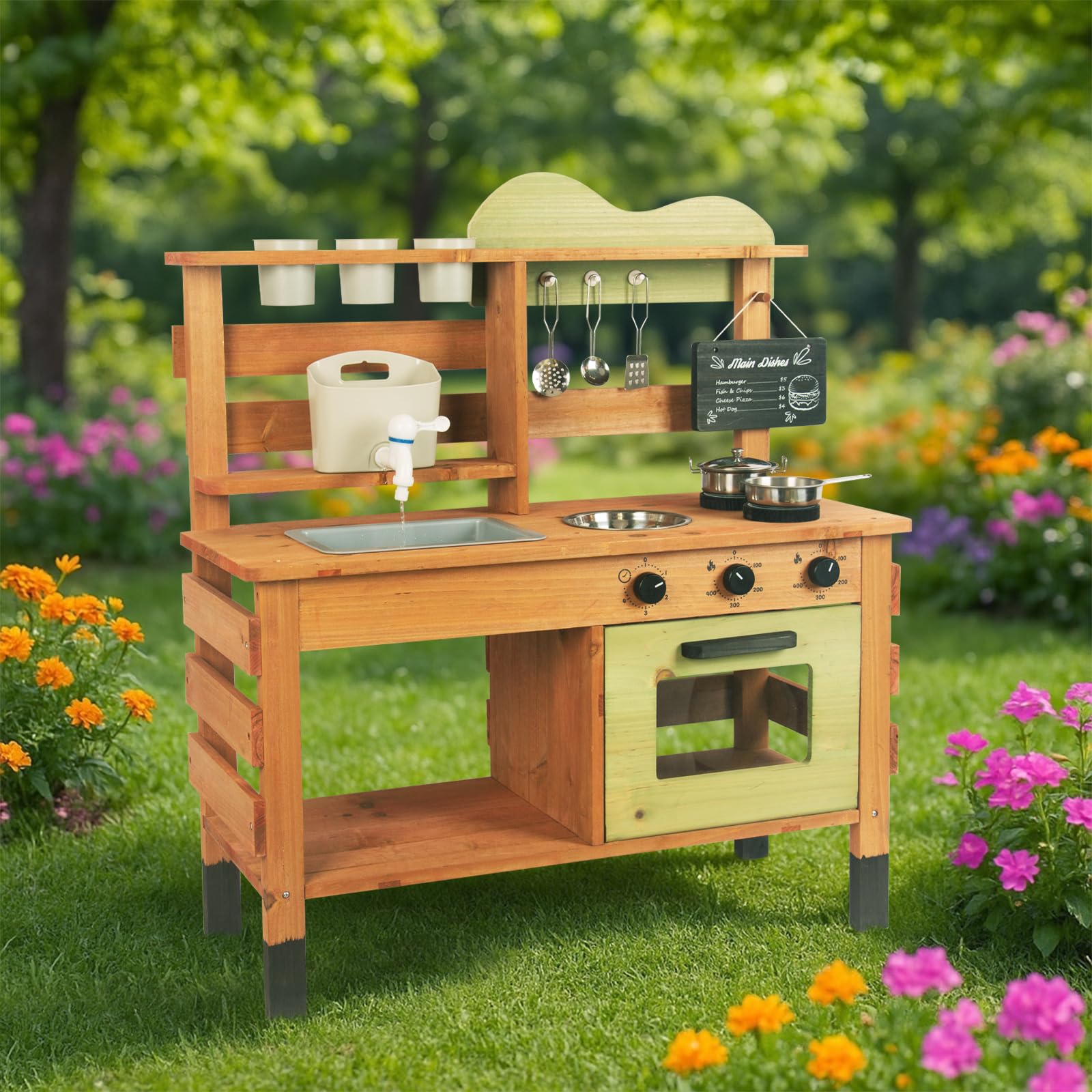 Cucina Gioco da Giardino per Bambini, Verde