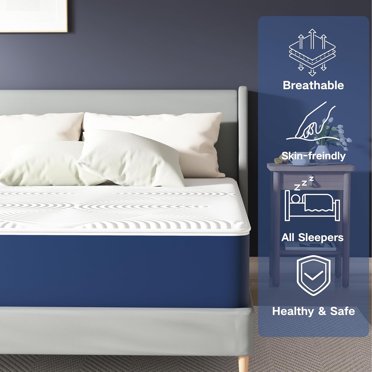 Materasso Matrimoniale 160x190 Memory Foam H20cm - immagine 2