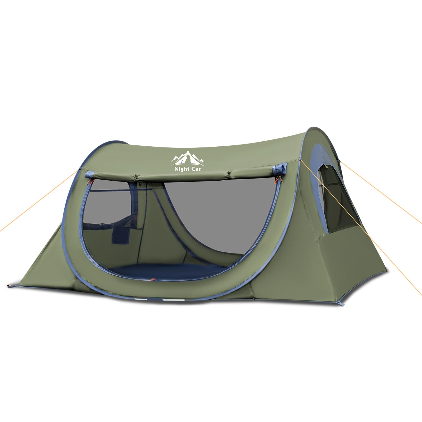 Night Cat Tenda Pop Up per 1 2 Posti: Tenda da Campeggio Montaggio Rapido Impermeabile per Familiare Picnic in Cortile Parco Spiaggia
