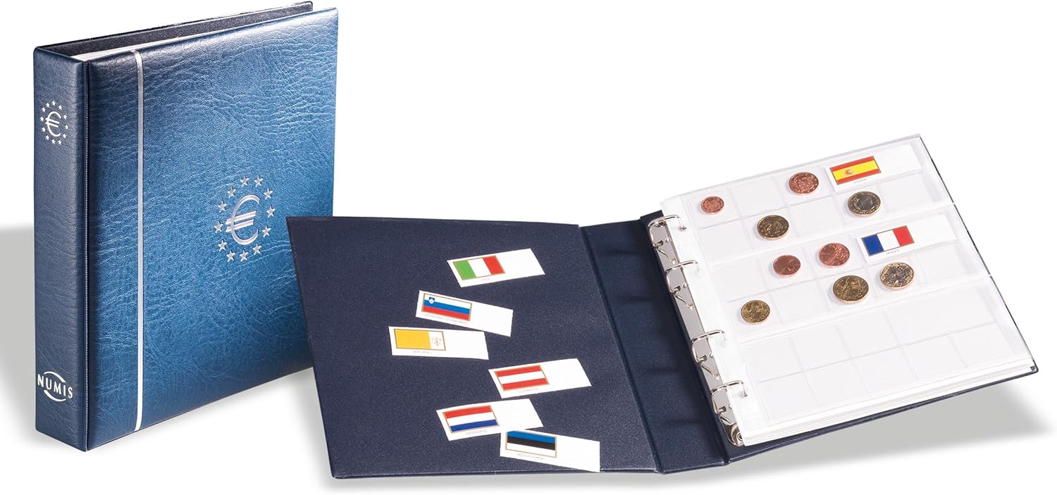 Leuchtturm 338772 Album Monete Numis Blu con 7 Custodie - immagine 1