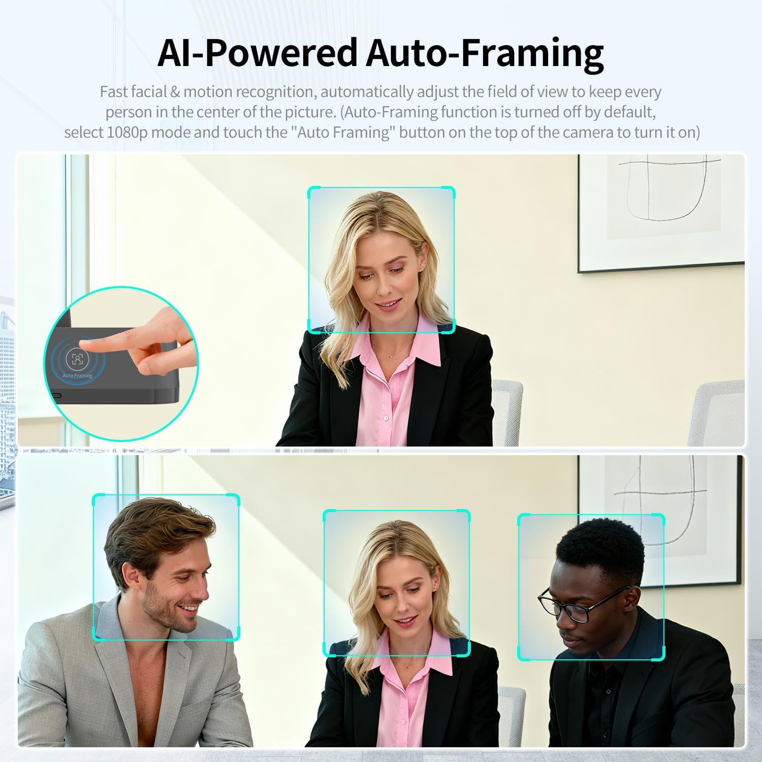 Toallin Webcam 4K con WDR e AI Auto-Framing - immagine 2