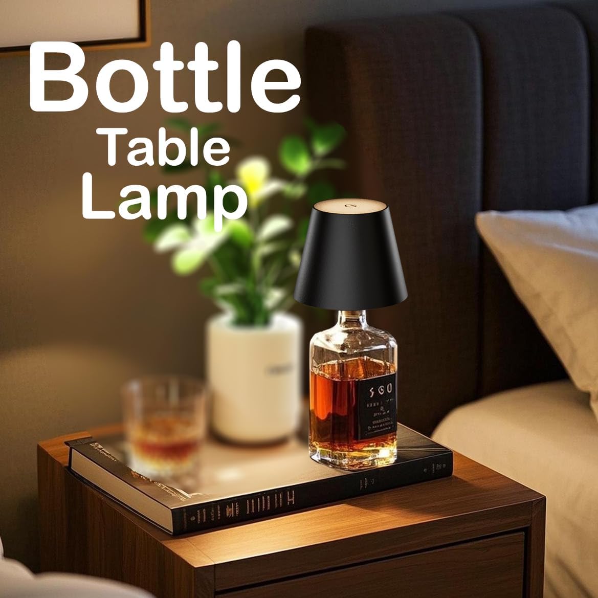 MU LIN Lampada Bottiglia Ricaricabile Touch - immagine 3