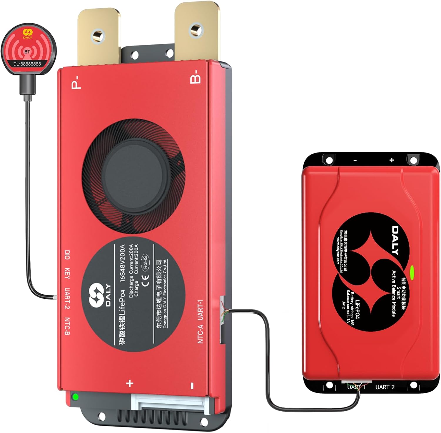 Daly BMS 48V 16S 200A Balance con Bluetooth - immagine 1