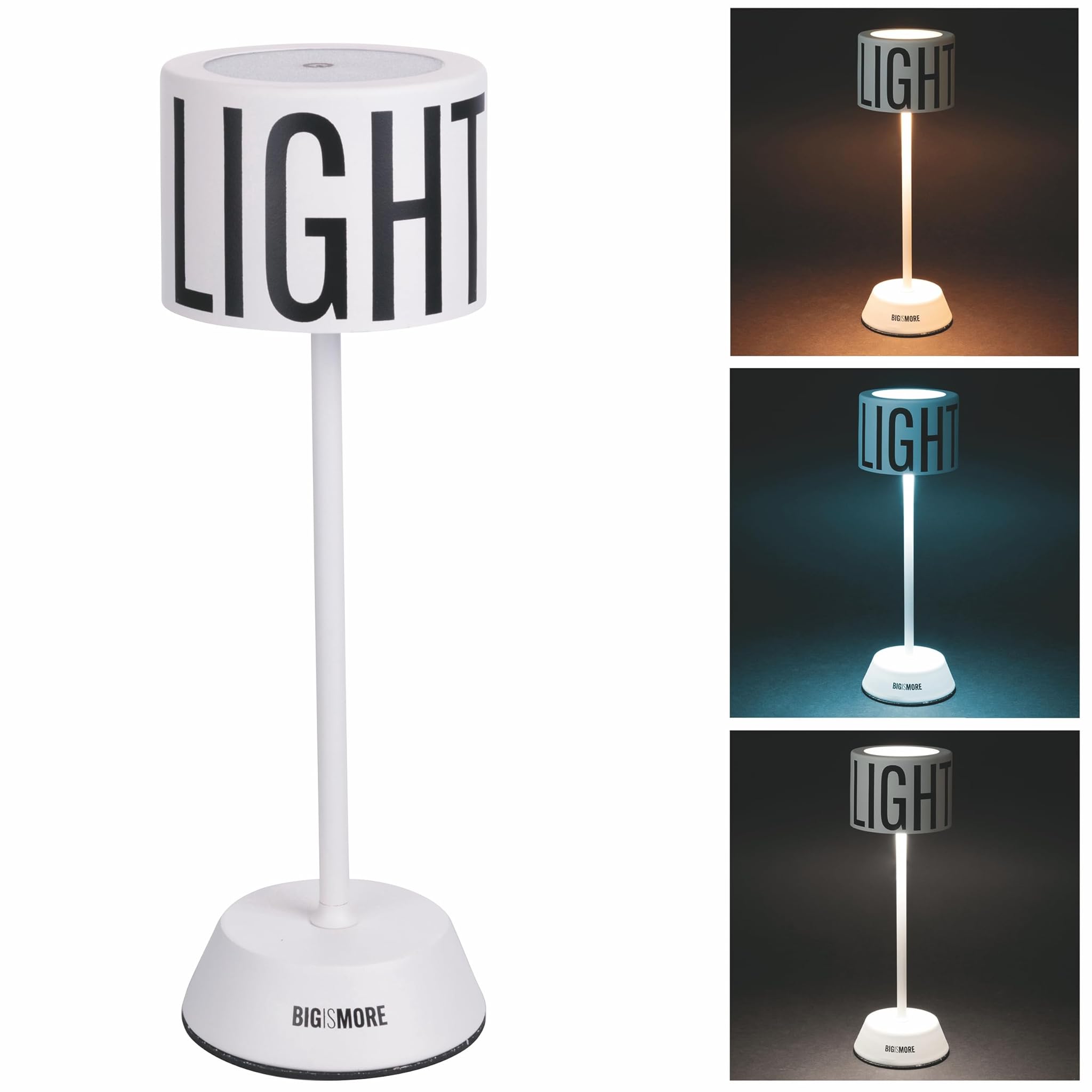 Bigismore Lampada da Tavolo Ricaricabile con Sensore Touch