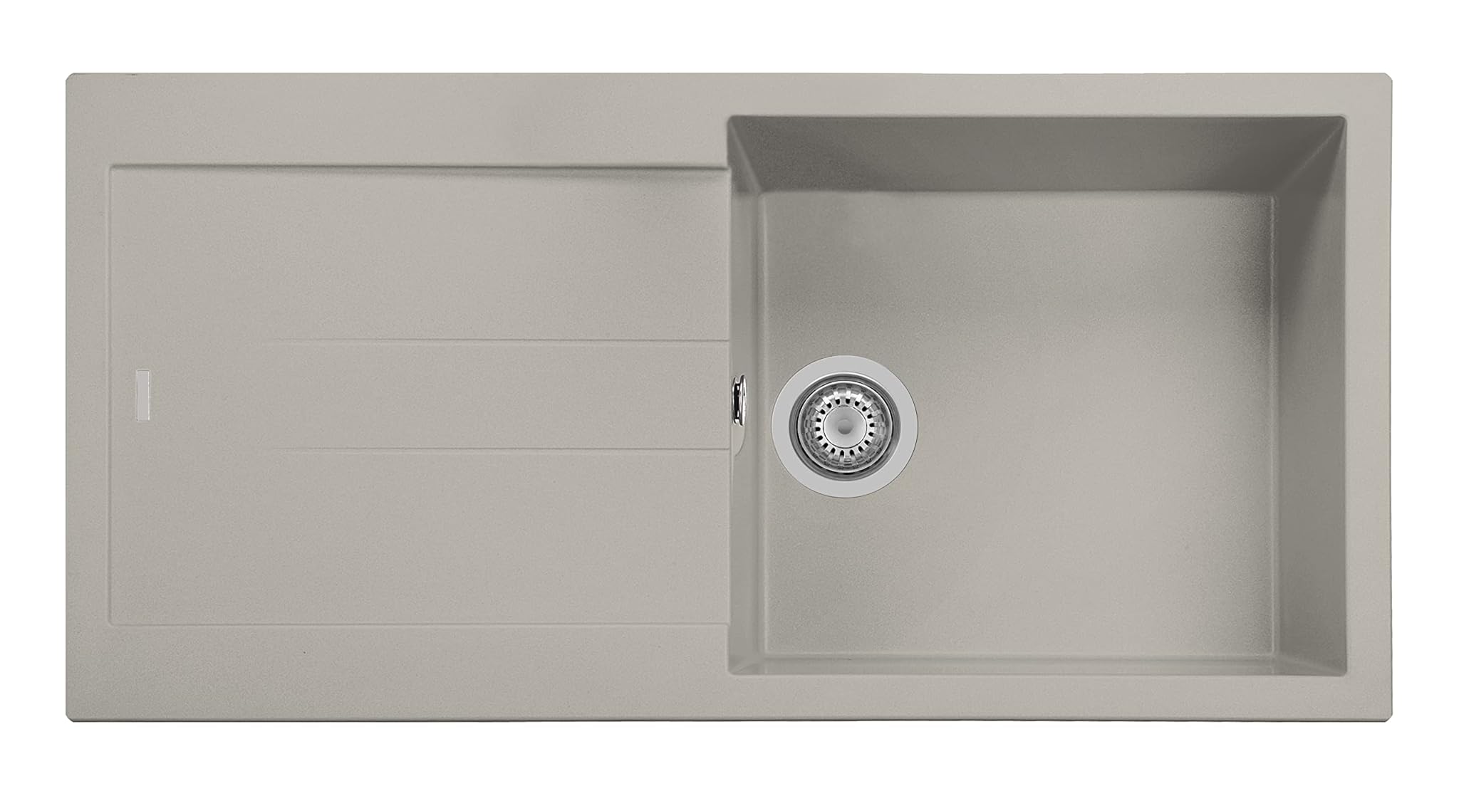 Lavello in Quarzo da Cucina Incasso Plados AM9910, Taupe Matt