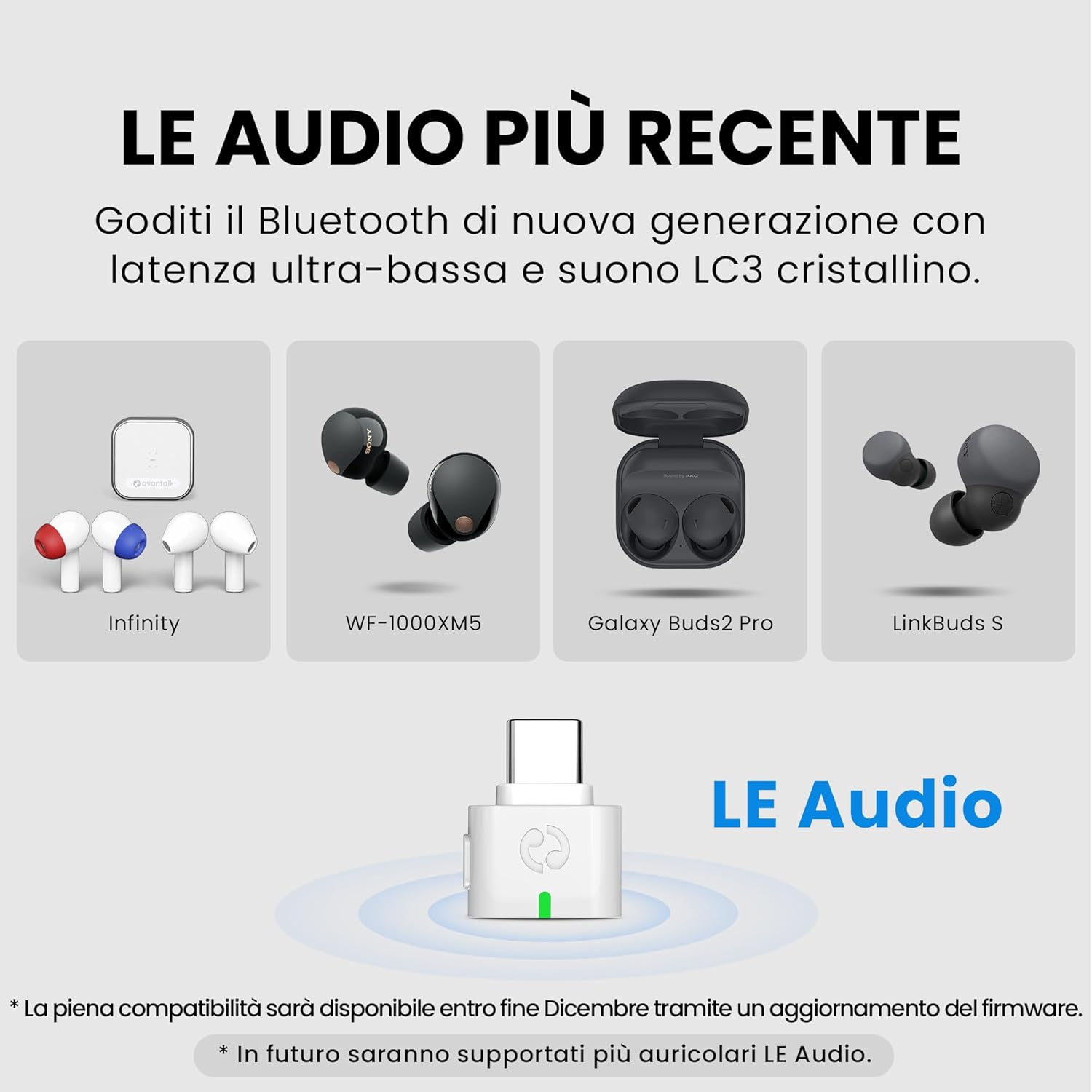 Avantalk C82 LEA - Adattatore USB-C Bluetooth 5.4 - immagine 5