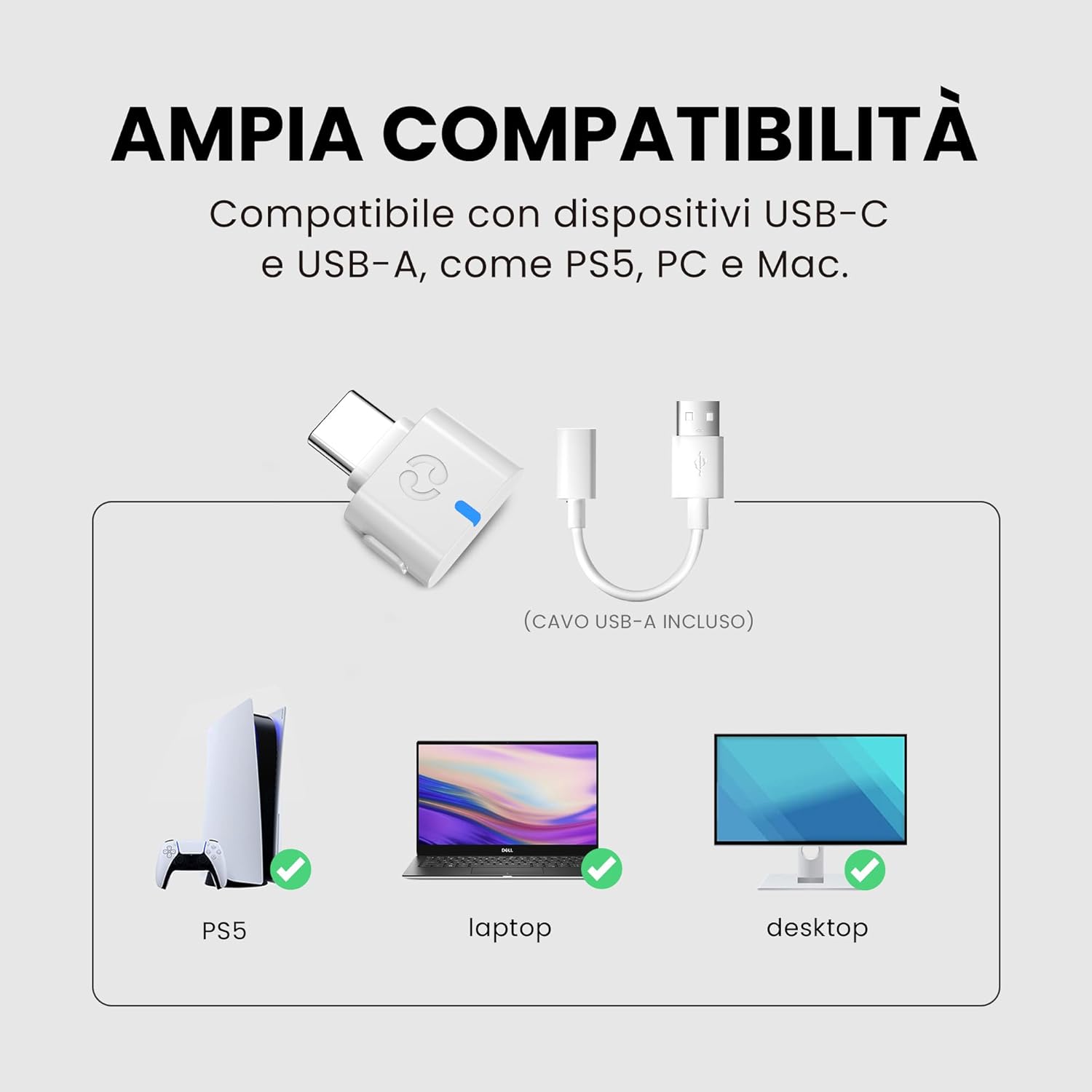 Avantalk C82 LEA - Adattatore USB-C Bluetooth 5.4 - immagine 7
