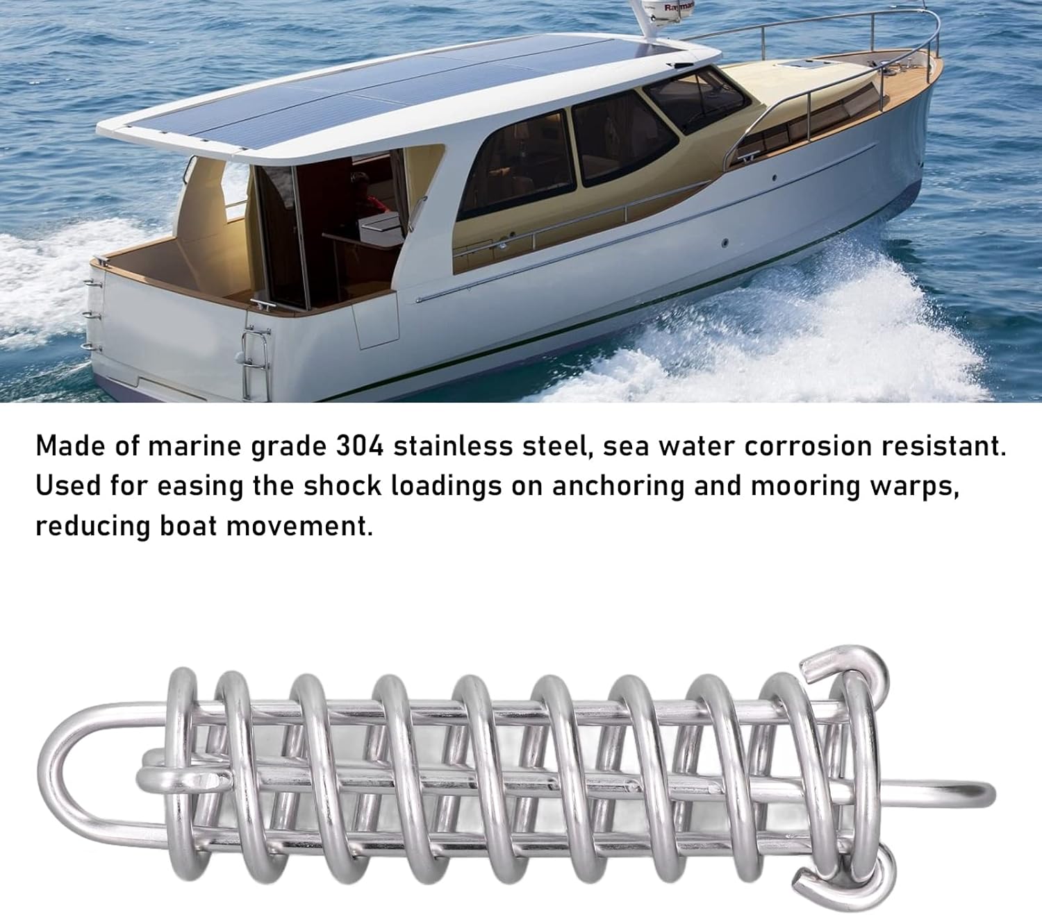 Molle di Ormeggio per Barche in Acciaio 11x405mm - immagine 2