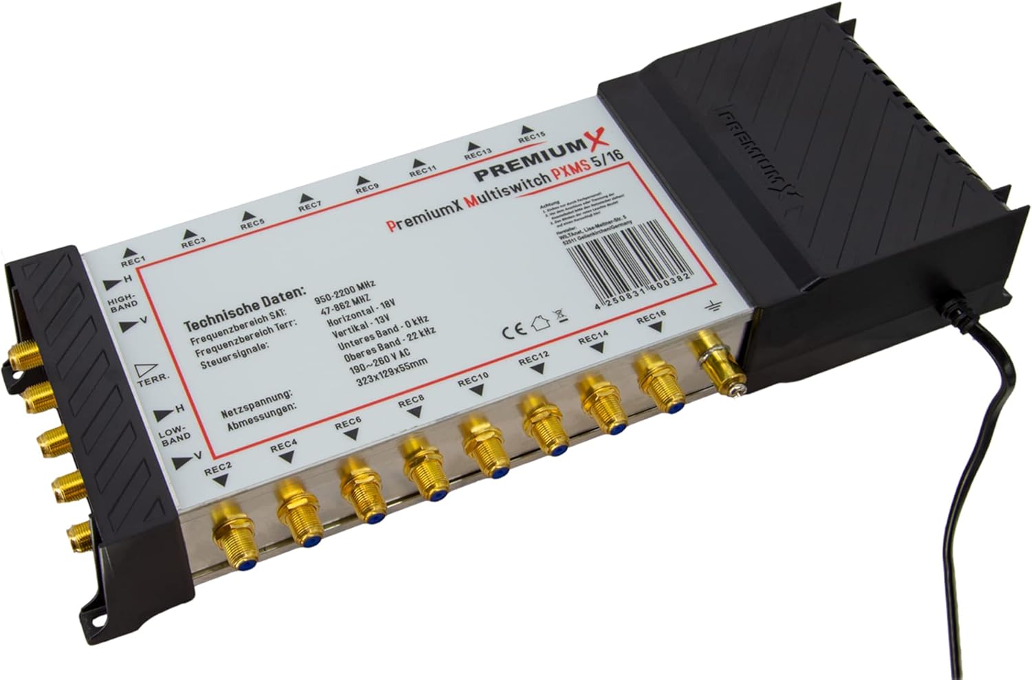 Premium X PXMS Multiswitch 5/16 con Alimentatore - immagine 3