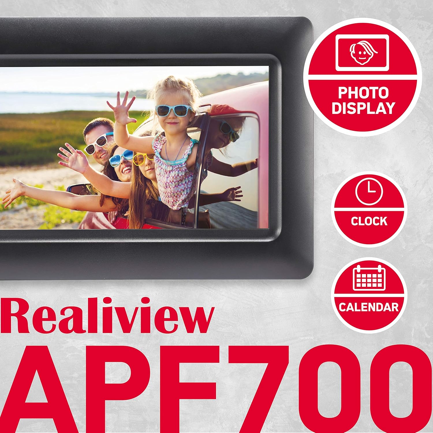 AGFA Photo Realiview APF700 - Cornice Digitale 7'' Nera - immagine 2