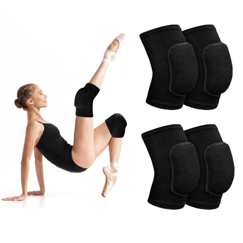 flintronic Ginocchiera Pallavolo, 2 Paio Ginocchiere Morbide, Elastico Ginocchiere Pallavolo Unisex, Ginocchiera Elastiche Antiscivolo, Protezione del Ginocchio Sport per Danza Pallavoli Yoga (S)