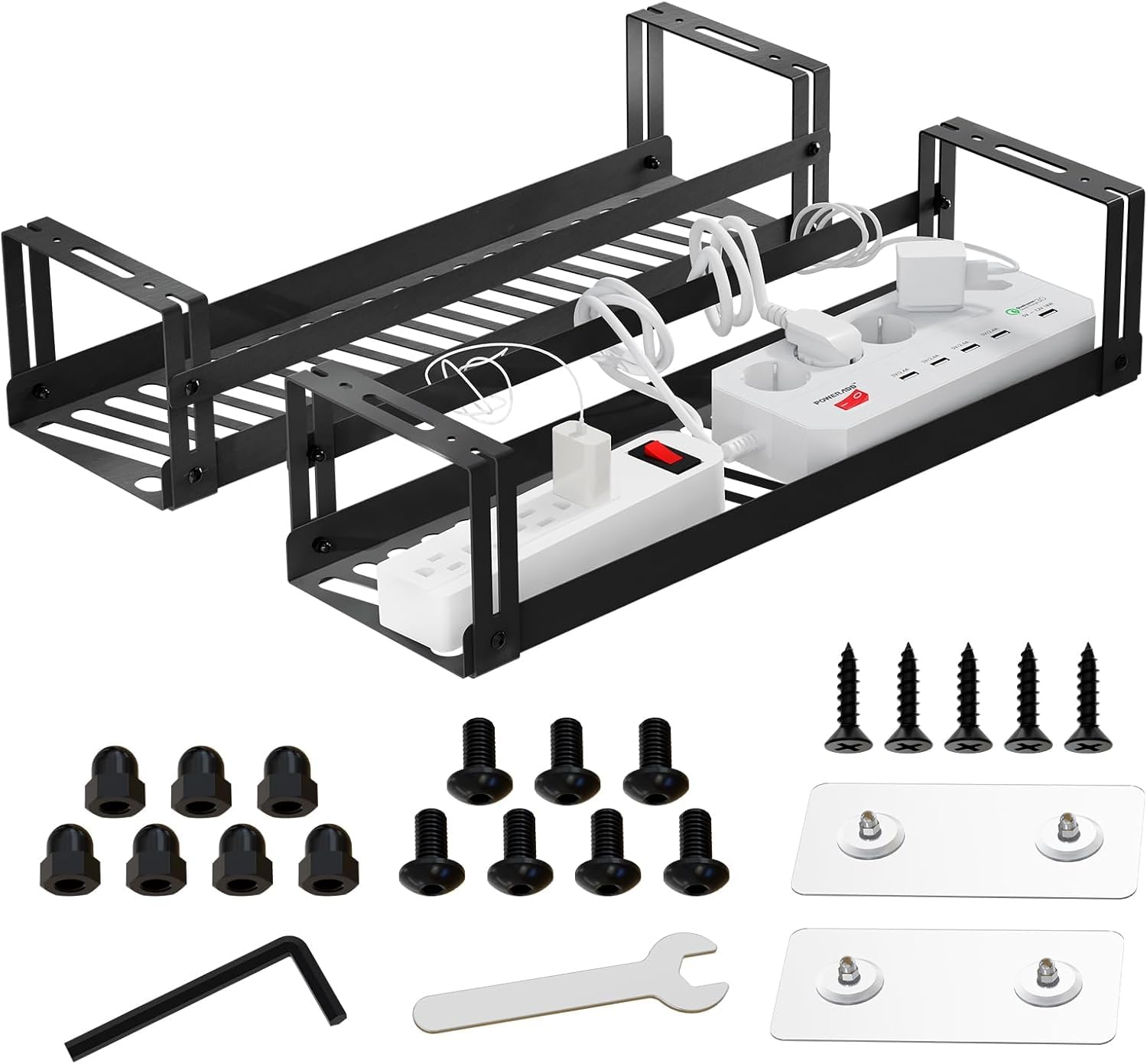 Pavstine Porta Cavi Scrivania 2 Pezzi