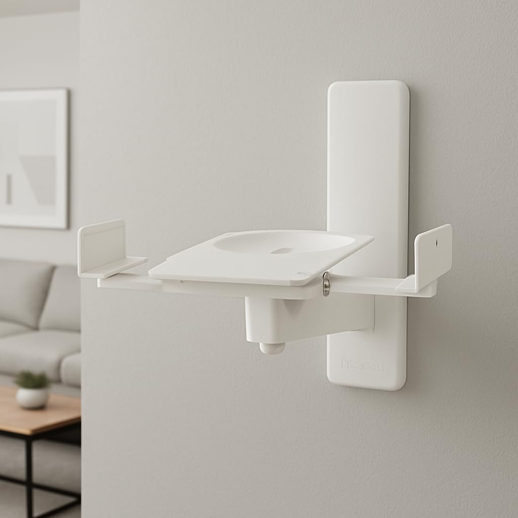 RO&CO BT77 White - Coppia di supporti da parete per altoparlante c/bianco