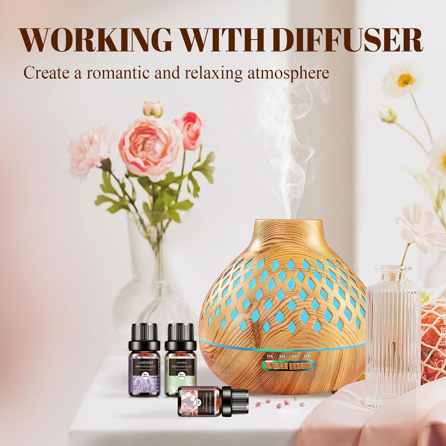 Aeshory Oli Essenziali Floreali per Diffusori 6x10ML - immagine 5