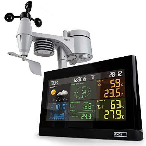 Emos Stazione Meteo Wireless con Anemometro e Pluviometro