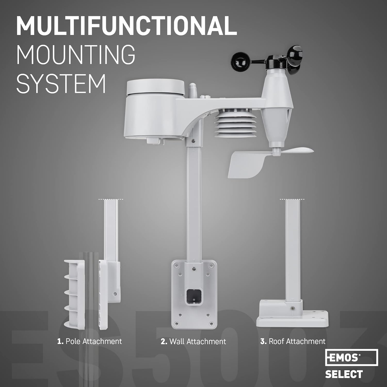 Emos Stazione Meteo Wireless con Anemometro e Pluviometro - immagine 5