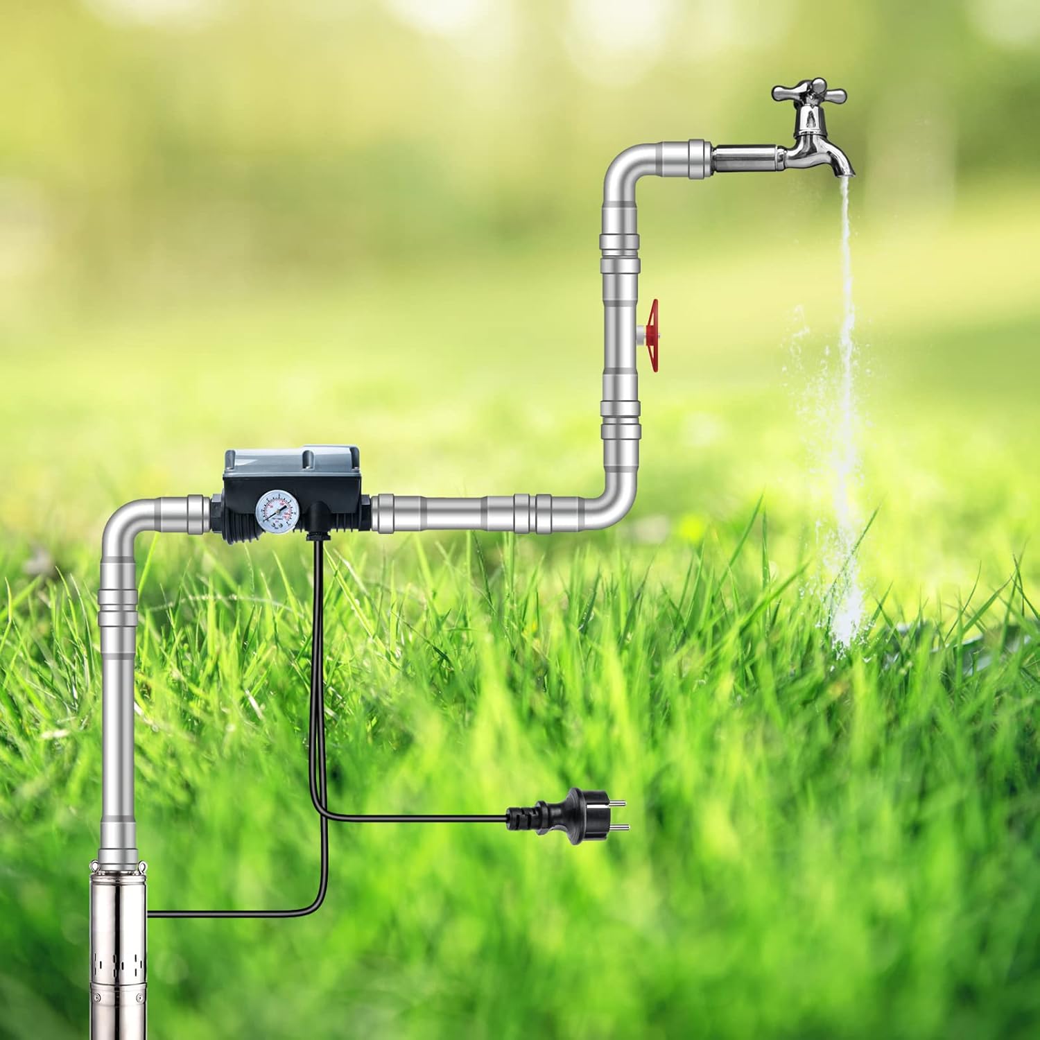 Briidea Regolatore Pressione Pompa Automatico 10 bar - immagine 5