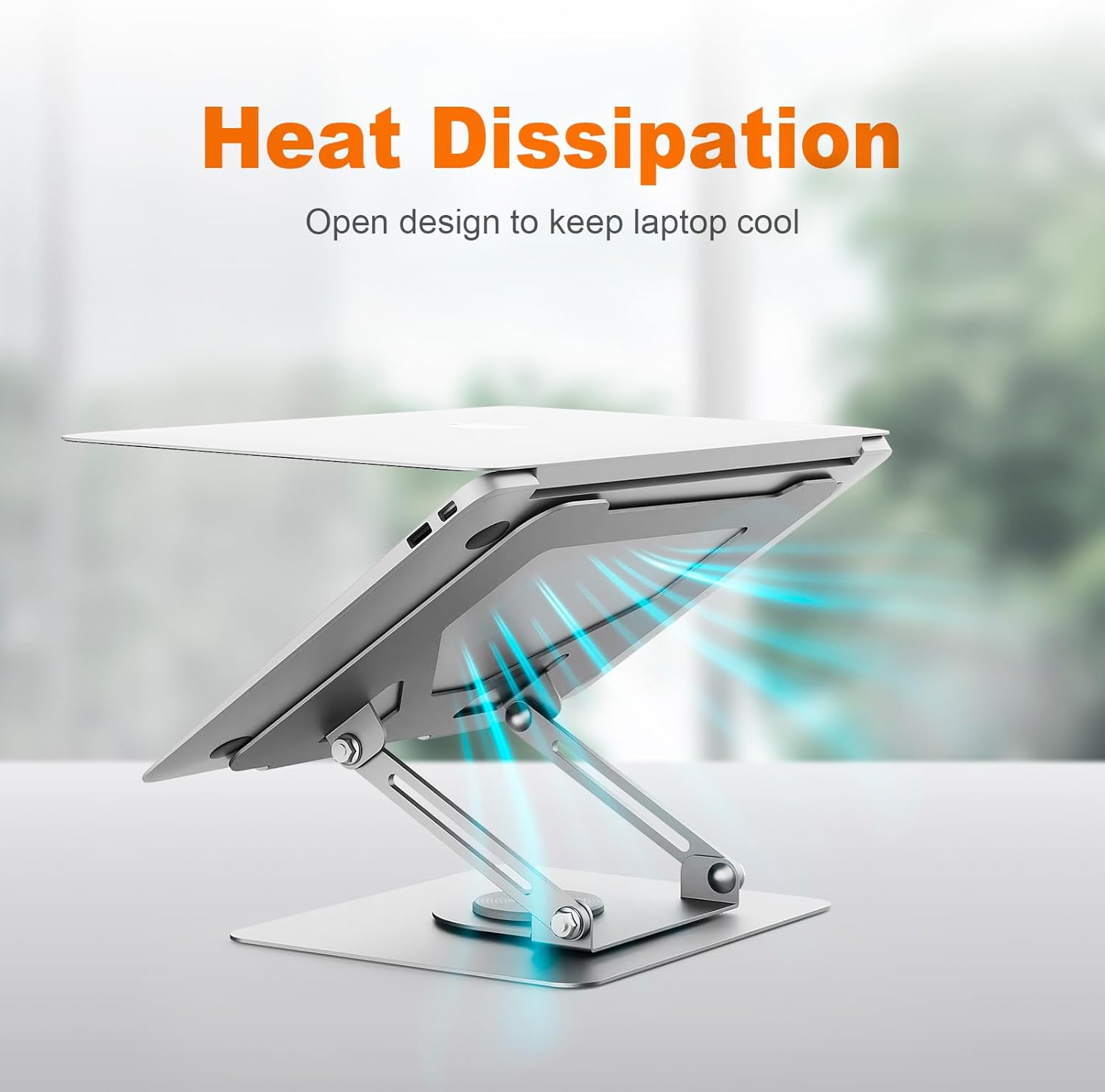 Grifema GB1050-1 Supporto PC Portatile Ergonomico Argento - immagine 5