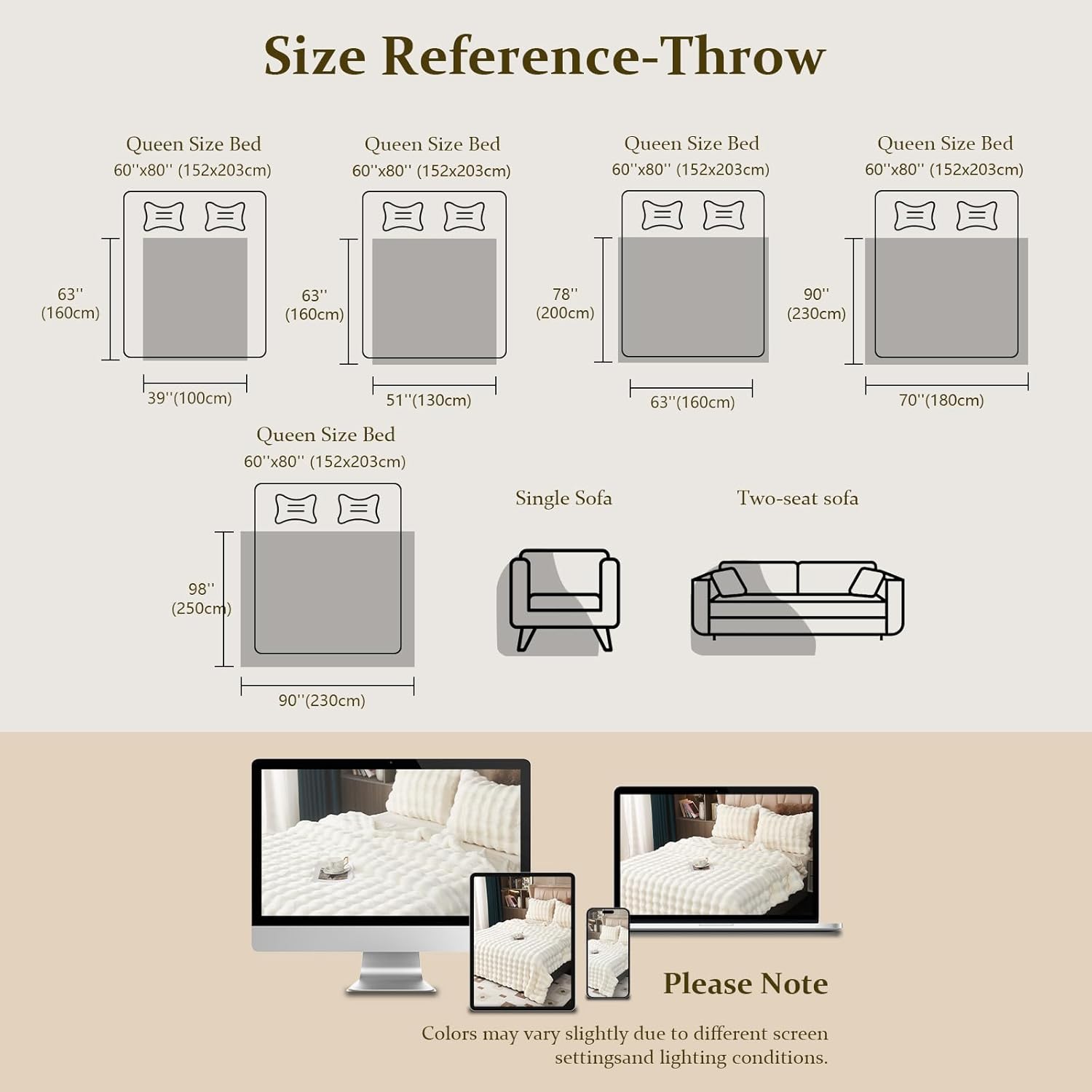 Coperta Soffice Bianca in Pelliccia Sintetica - immagine 4