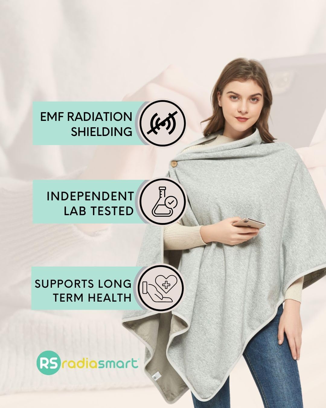 Radia Smart® EMF Loop - Sciarpa Anti-Radiazioni in Cotone - immagine 3
