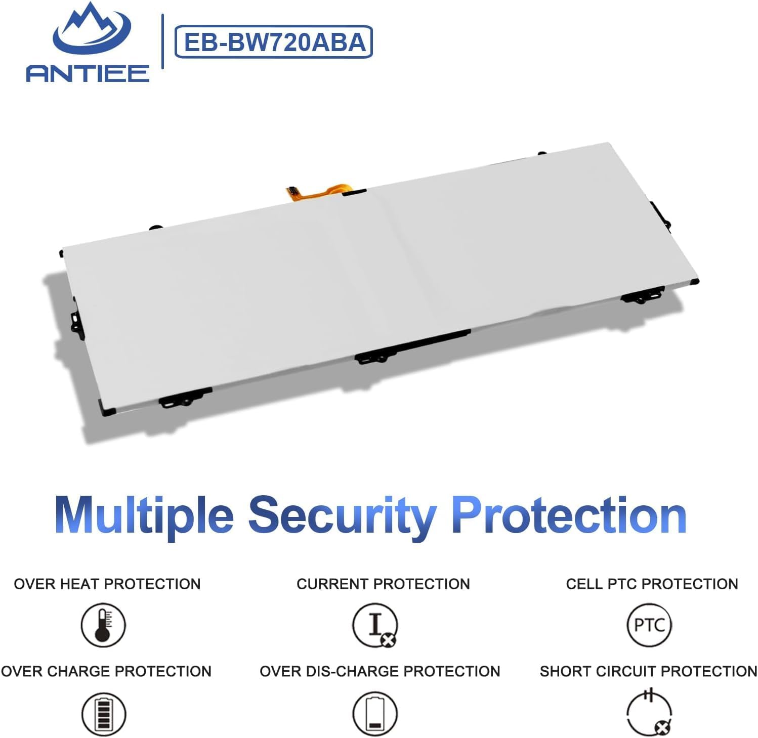 Antiee Batteria Tablet EB-BW720ABA per Samsung ChromeBook Plus V2 - immagine 5