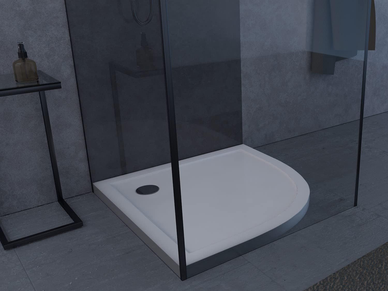 Piatto Doccia a Quarto Cerchio 90x90cm