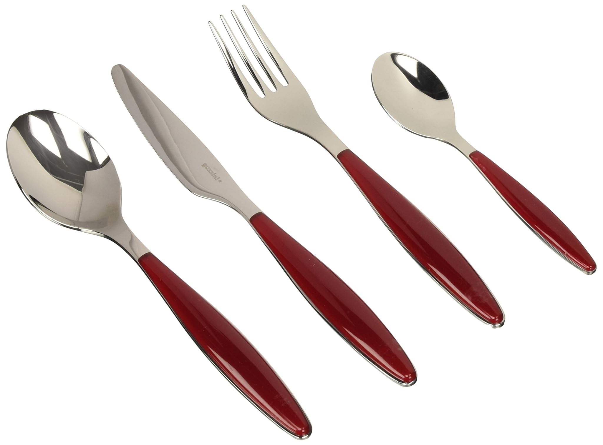Guzzini Feeling - Set 24 Posate Colorate Rosso