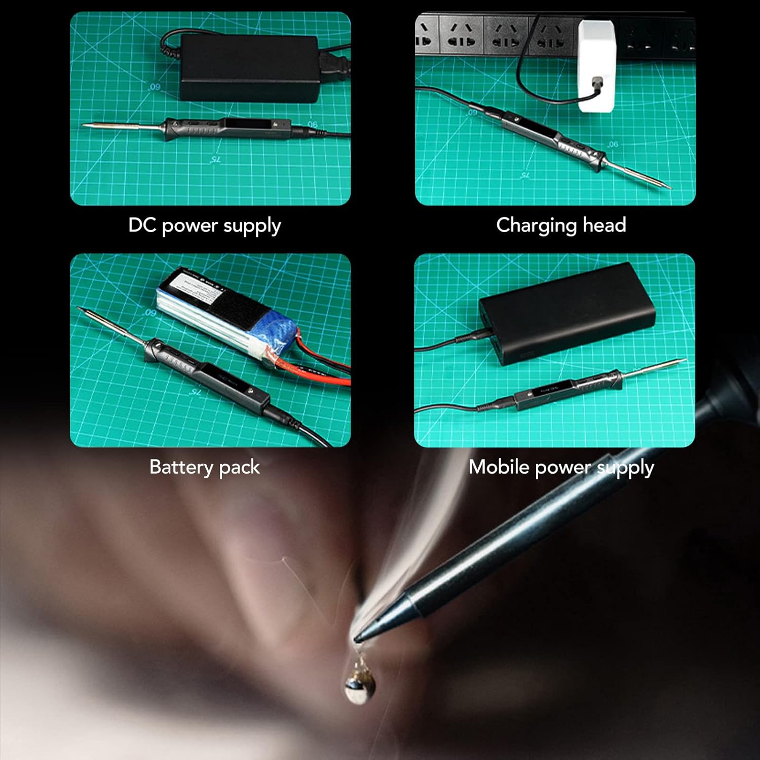 Set Saldatura Elettrica Digitale Portatile TS100 - immagine 8