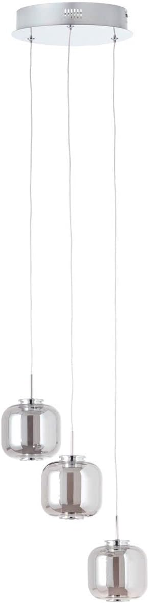 Brilliant Rafa - Lampada a Sospensione LED 3 Fiamme, Cromo - immagine 3