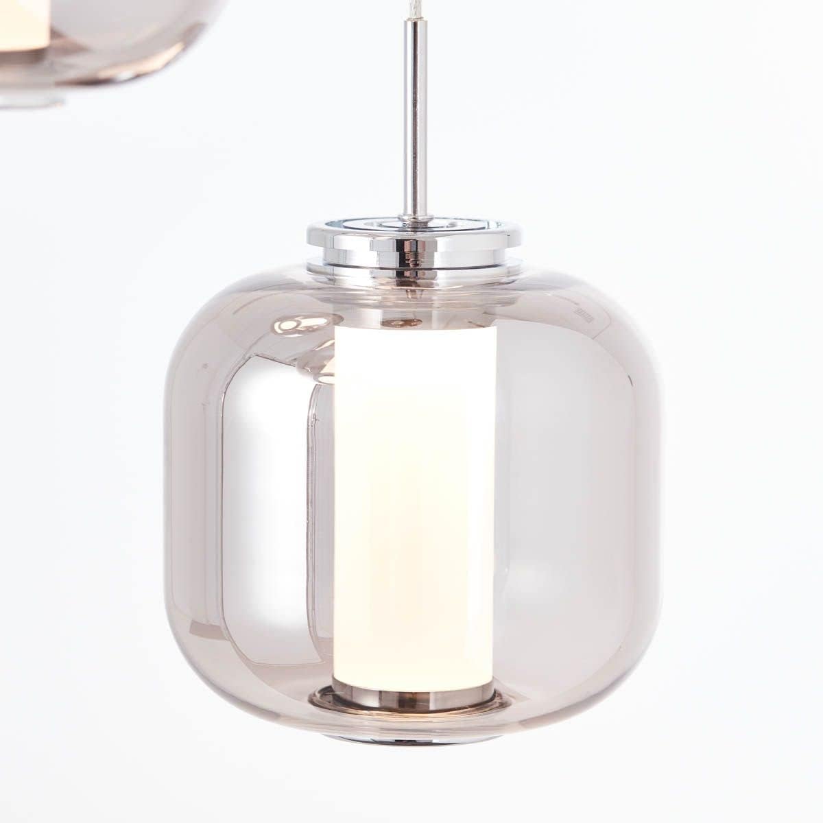 Brilliant Rafa - Lampada a Sospensione LED 3 Fiamme, Cromo - immagine 4