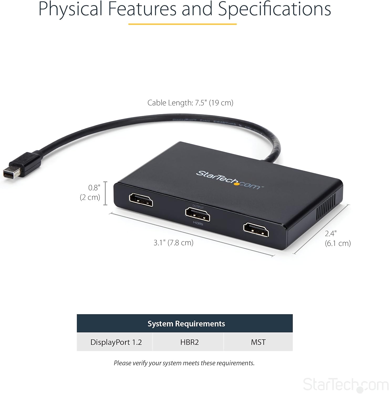 Startech.com Hub MST Mini DisplayPort a HDMI 3 Porte - immagine 3