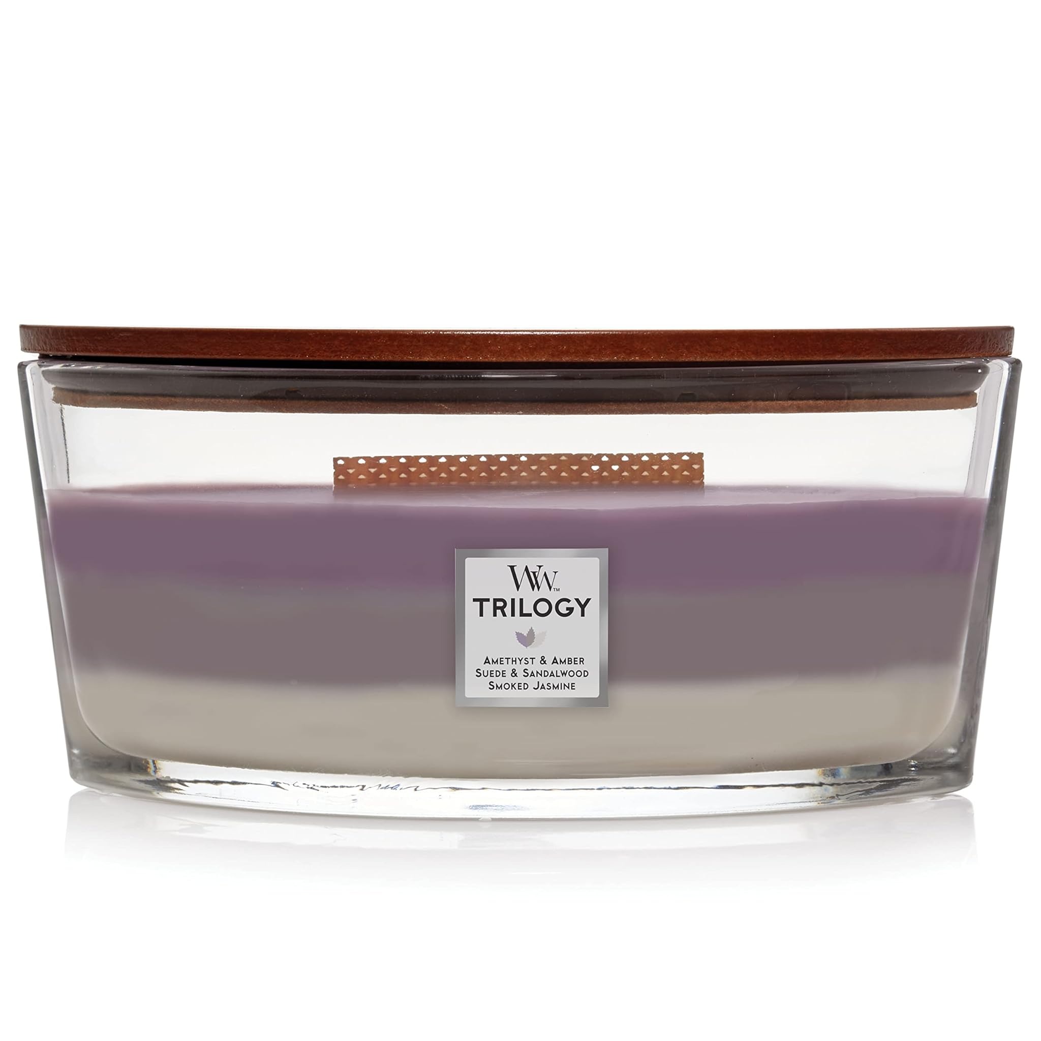 Woodwick Trilogy Candela Ellipse Amethyst Sky