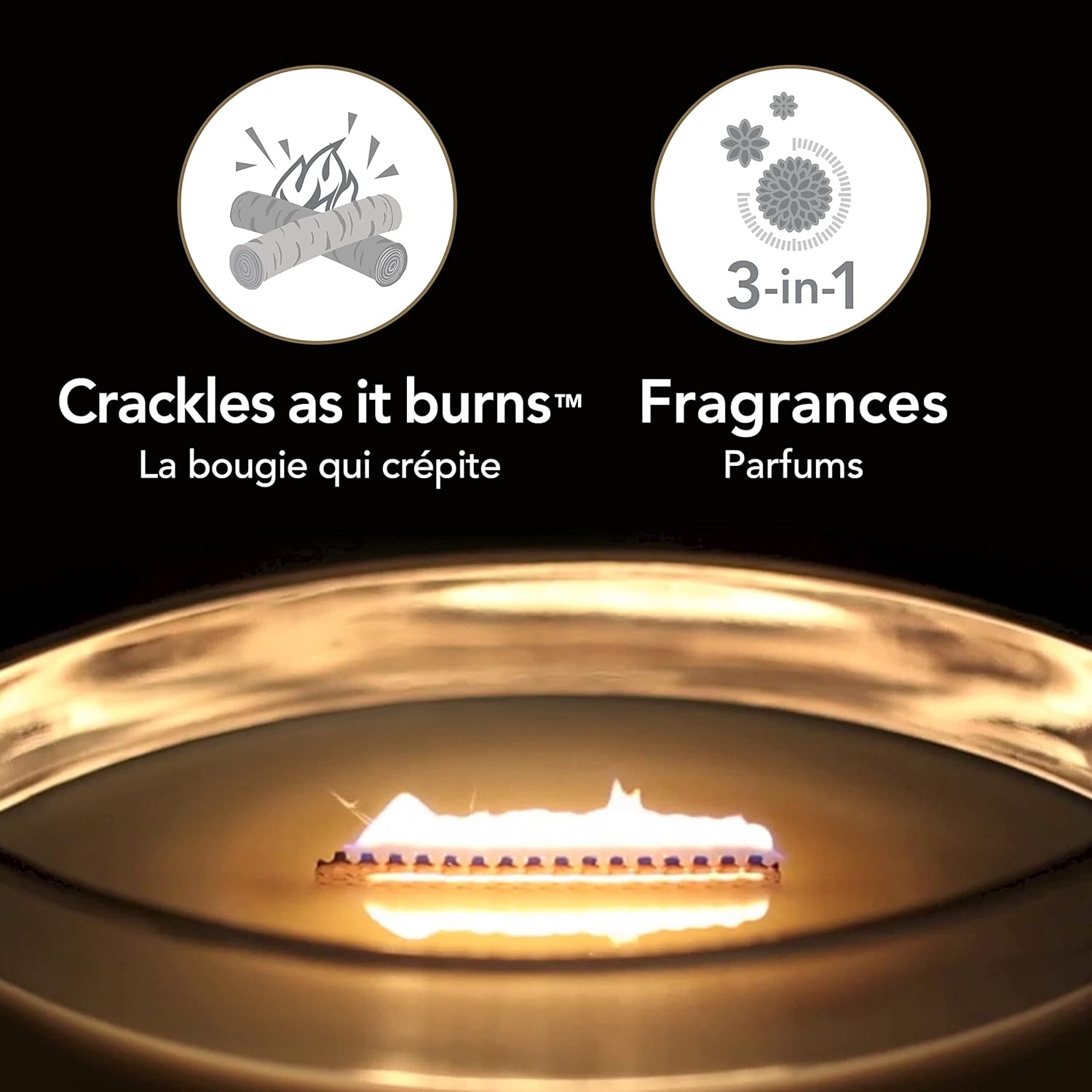 Woodwick Trilogy Candela Ellipse Amethyst Sky - immagine 3