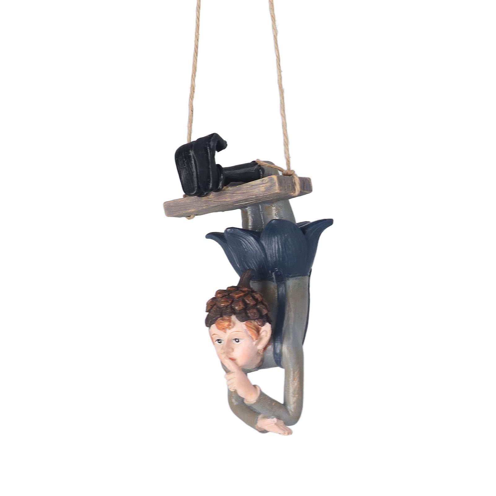 Statua da Giardino di Elfo da Appendere in Resina