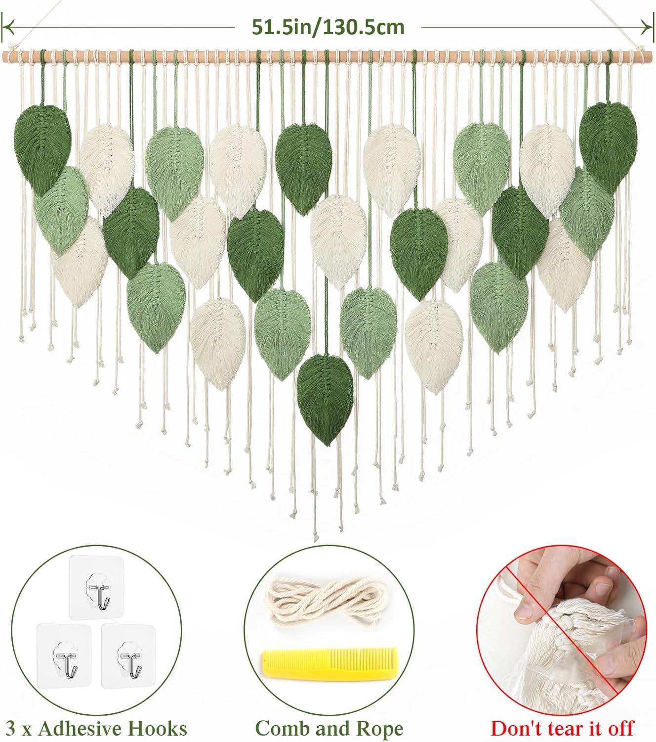 Weldomcor Macramè da Parete 130 x 85 cm - immagine 4