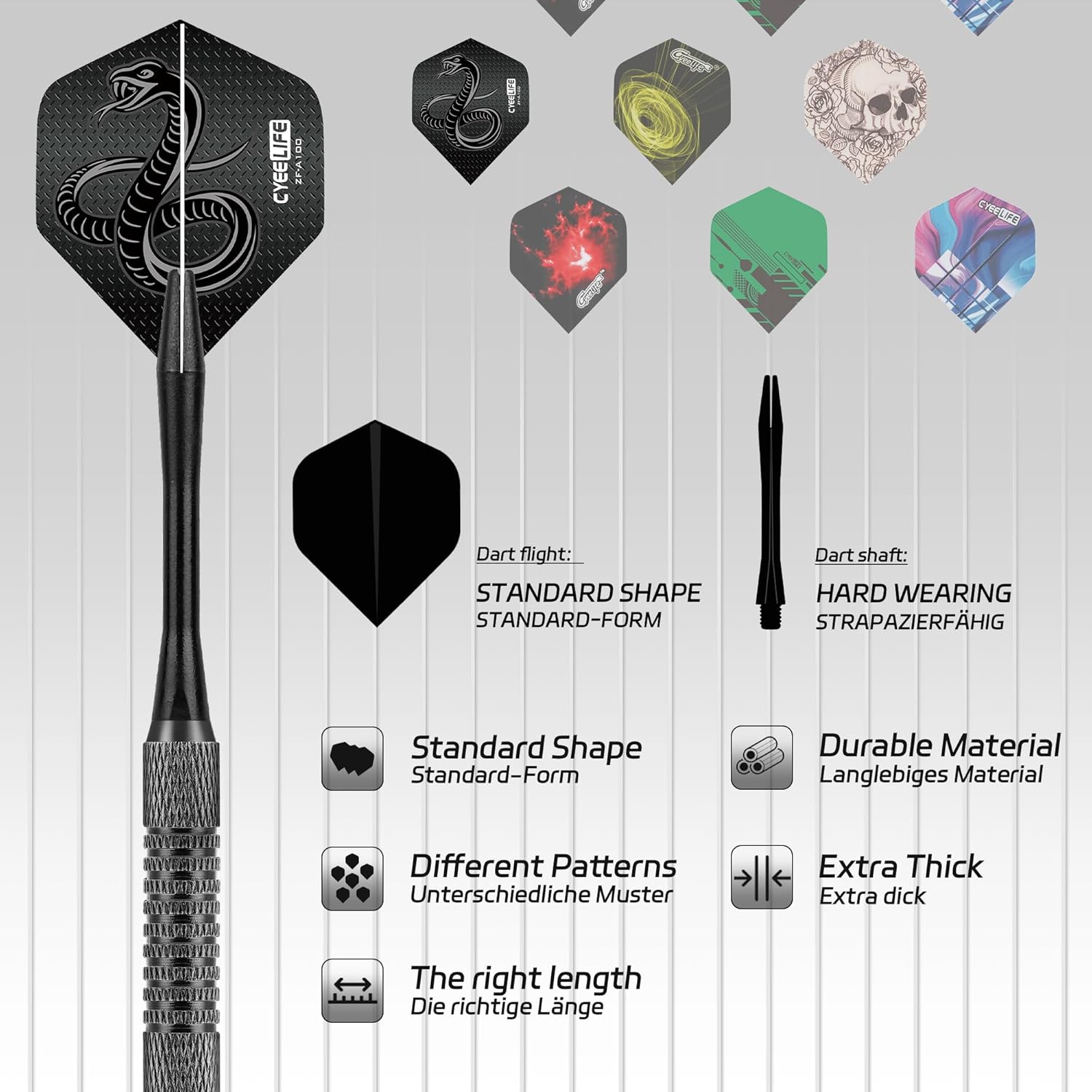 CyeeLife Freccette con Punta in Plastica (18 Pezzi) - immagine 5