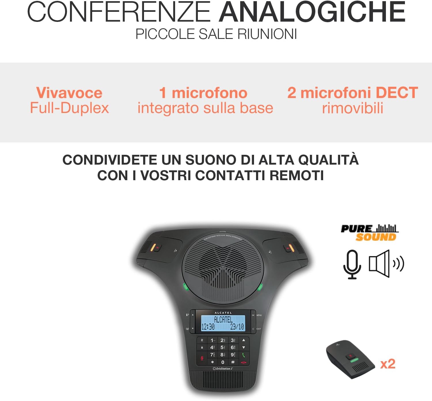 Alcatel CONFERENCE 1500 - Dispositivo Analogico Audio HQ - immagine 2