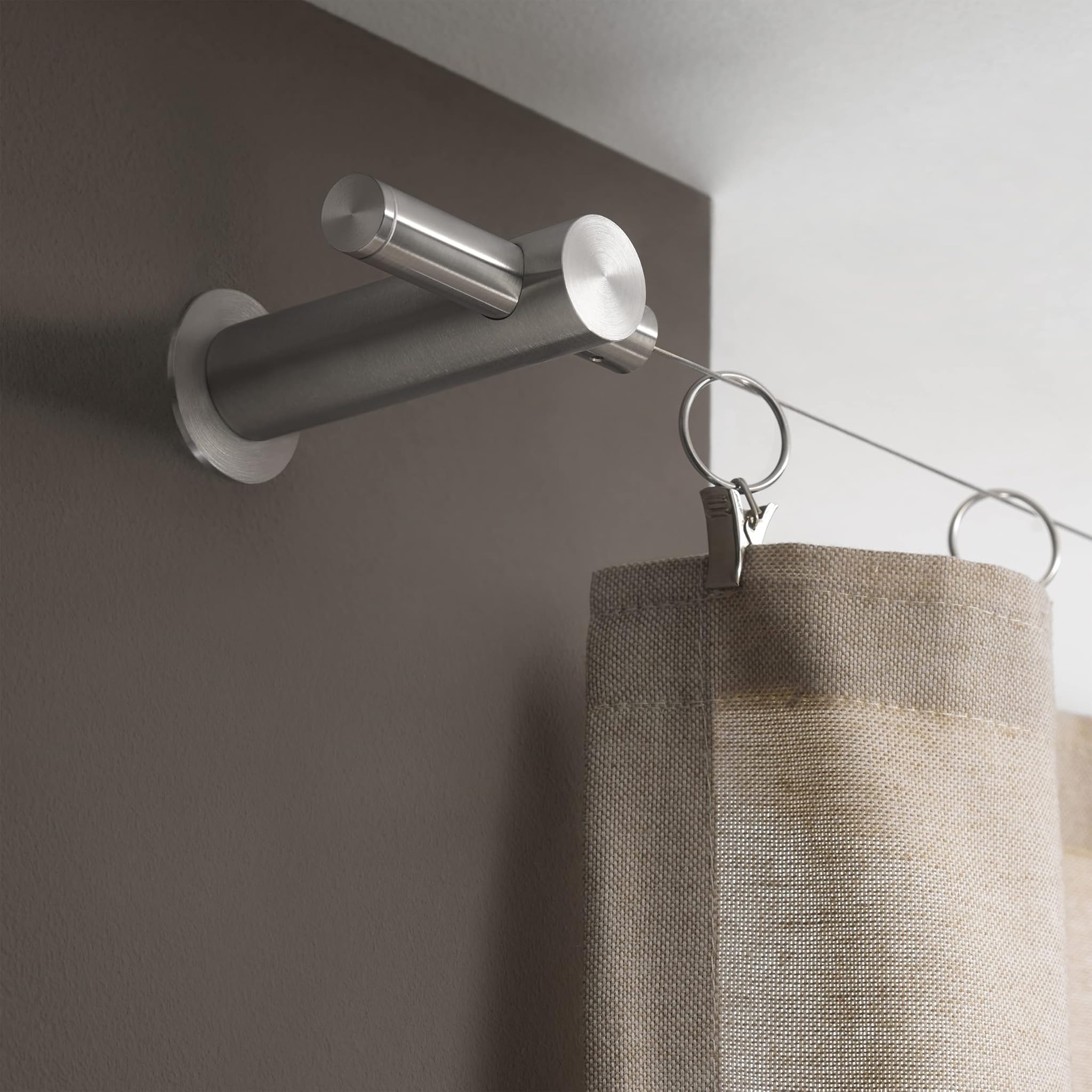 PHOS Design - Tendaggi per tende fino a 5 metri, in acciaio inox spazzolato