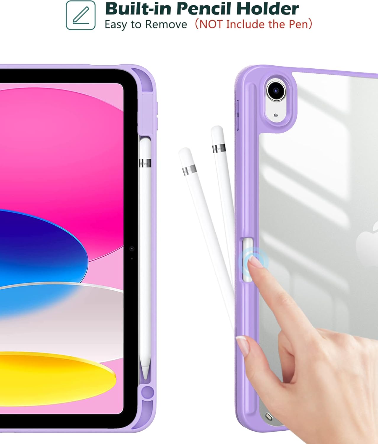 Procase Cover iPad 11 Generazione (2025) / 10 Generazione (2022), Viola - immagine 3