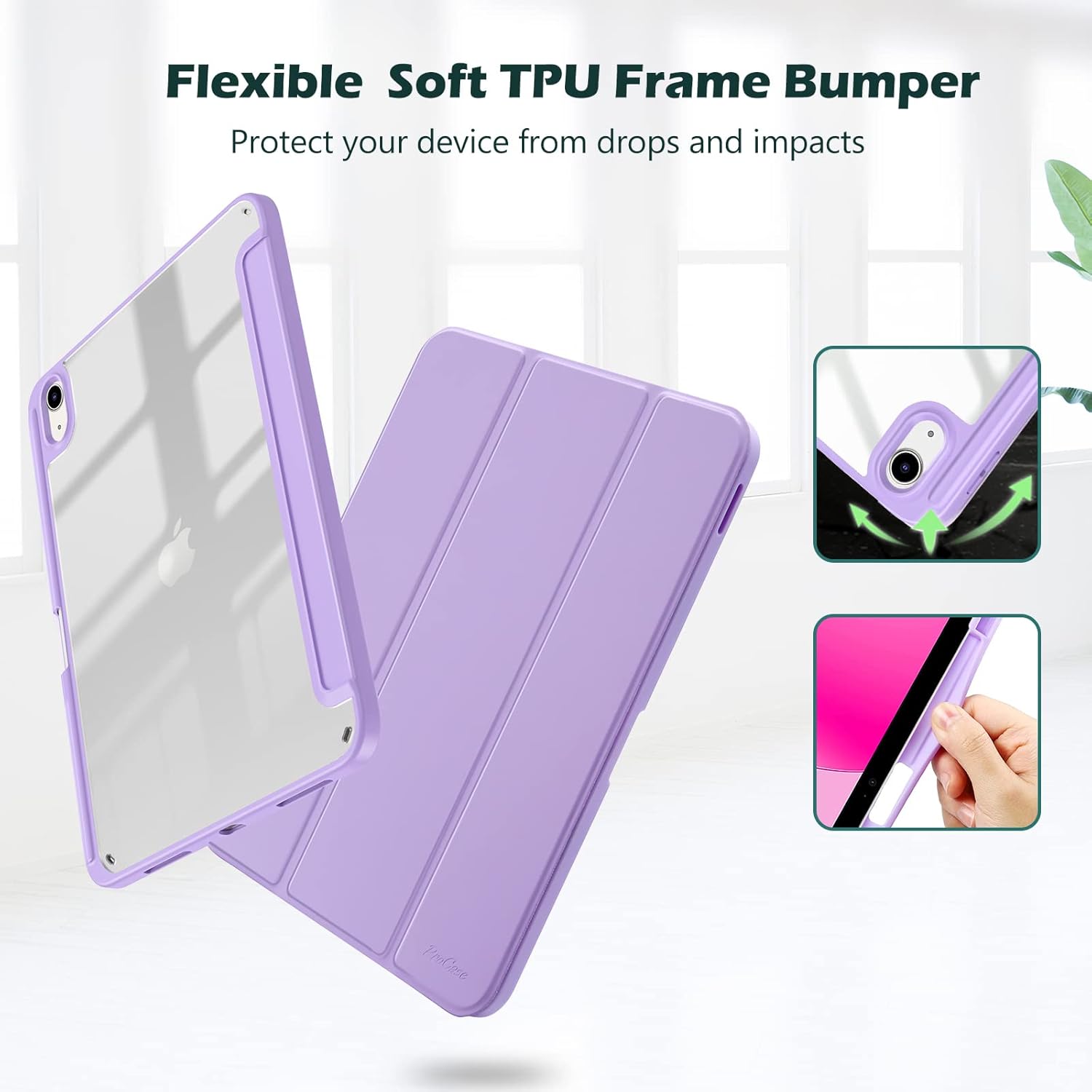 Procase Cover iPad 11 Generazione (2025) / 10 Generazione (2022), Viola - immagine 6