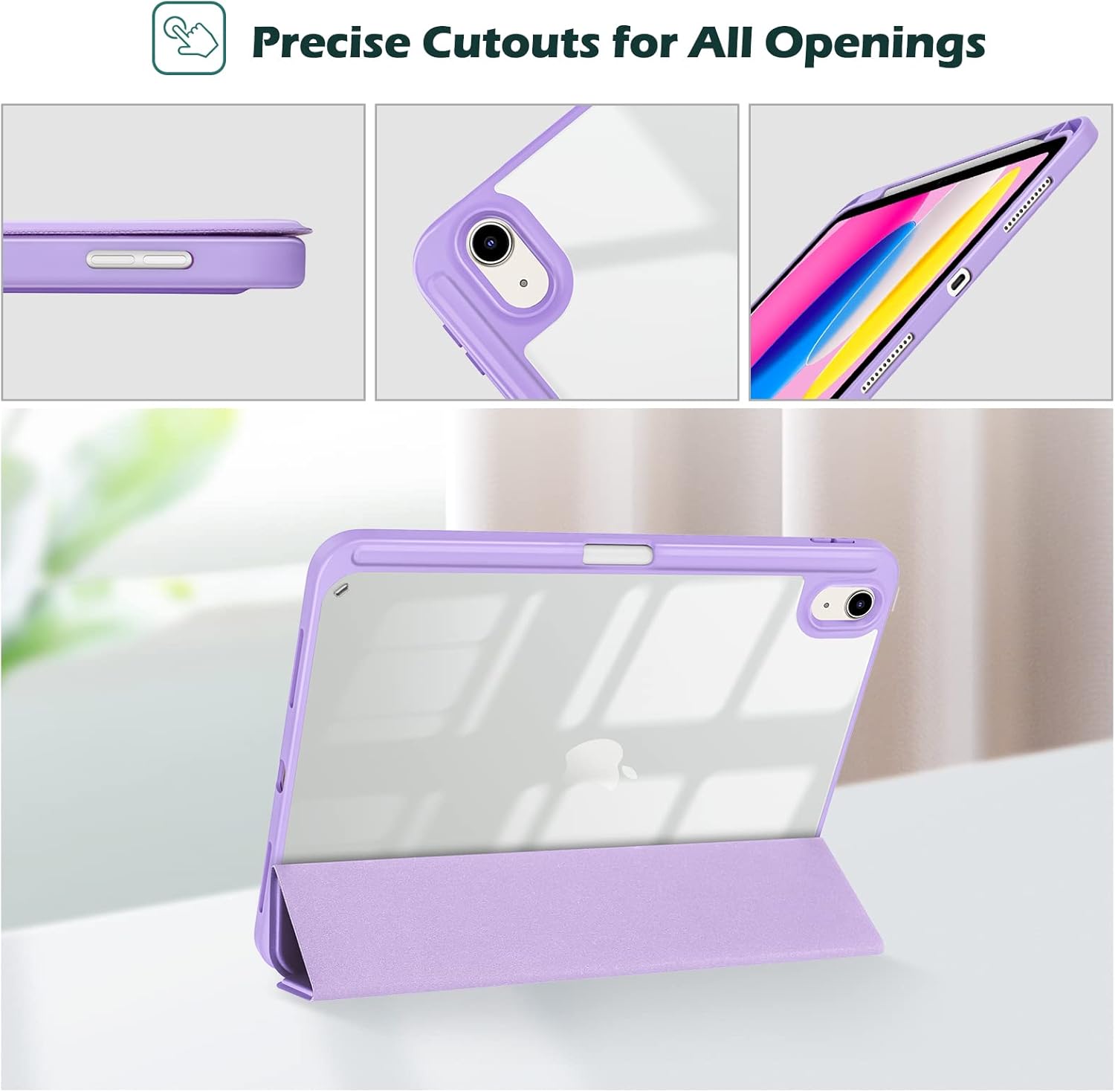 Procase Cover iPad 11 Generazione (2025) / 10 Generazione (2022), Viola - immagine 8