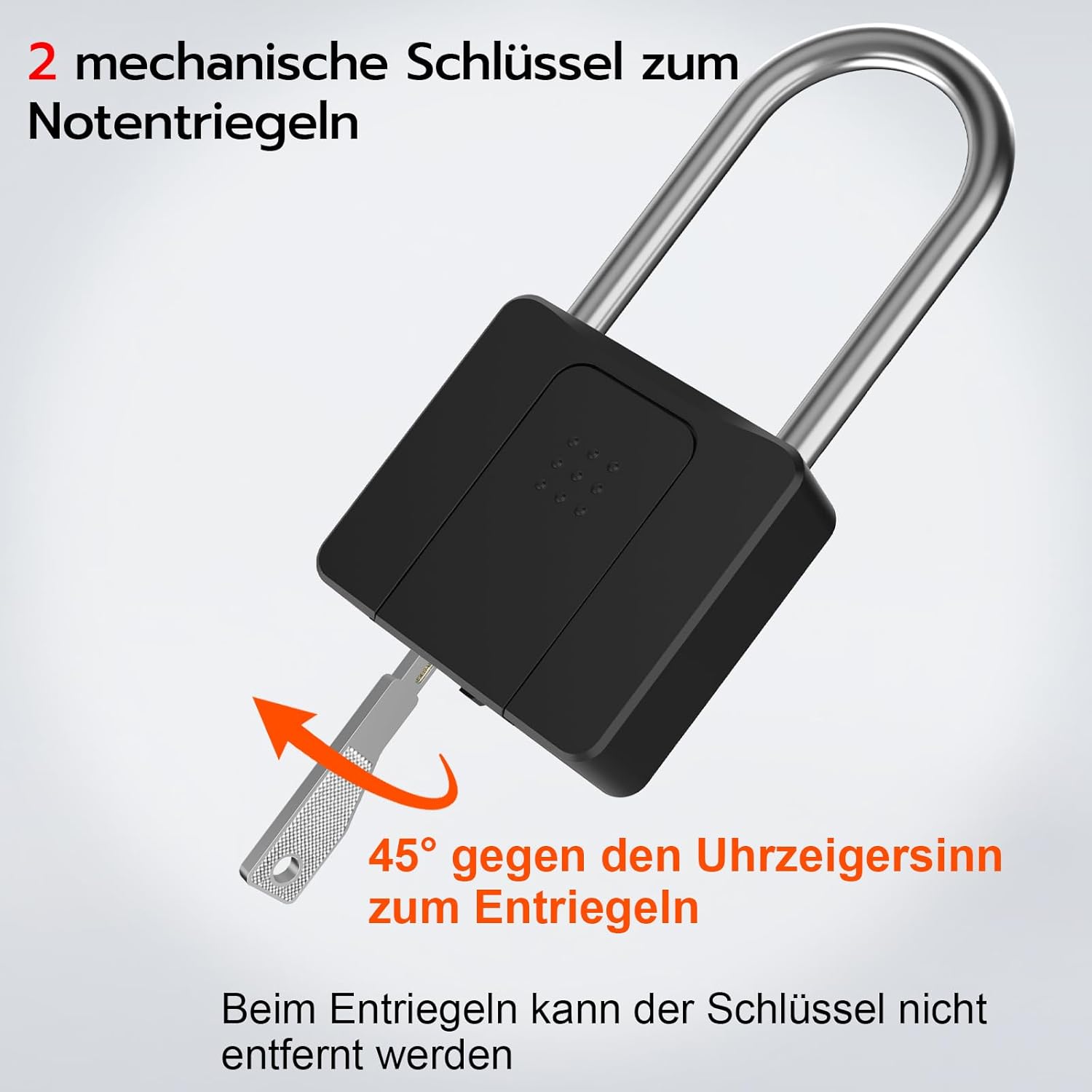 Lucchetto a Impronta Digitale Eseesmart con Chiave - immagine 4