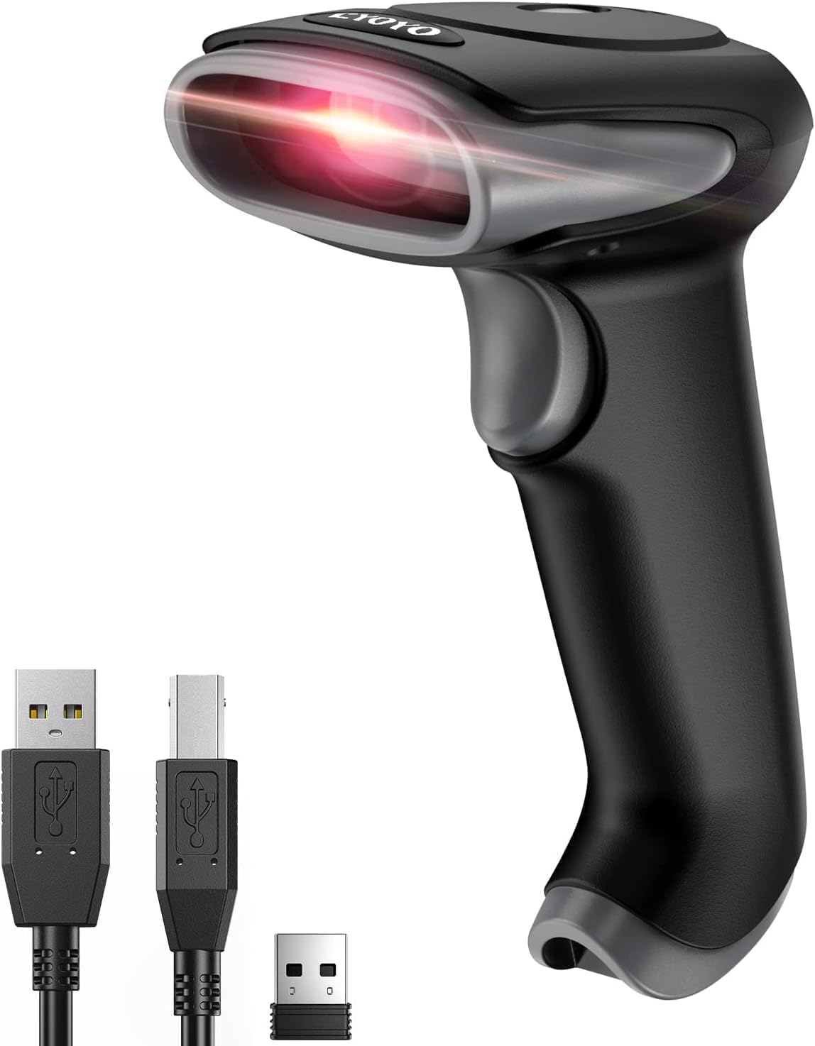 Eyoyo Scanner di codici a barre 1D 2D QR cablato e 2.4G Wireless, QR ...