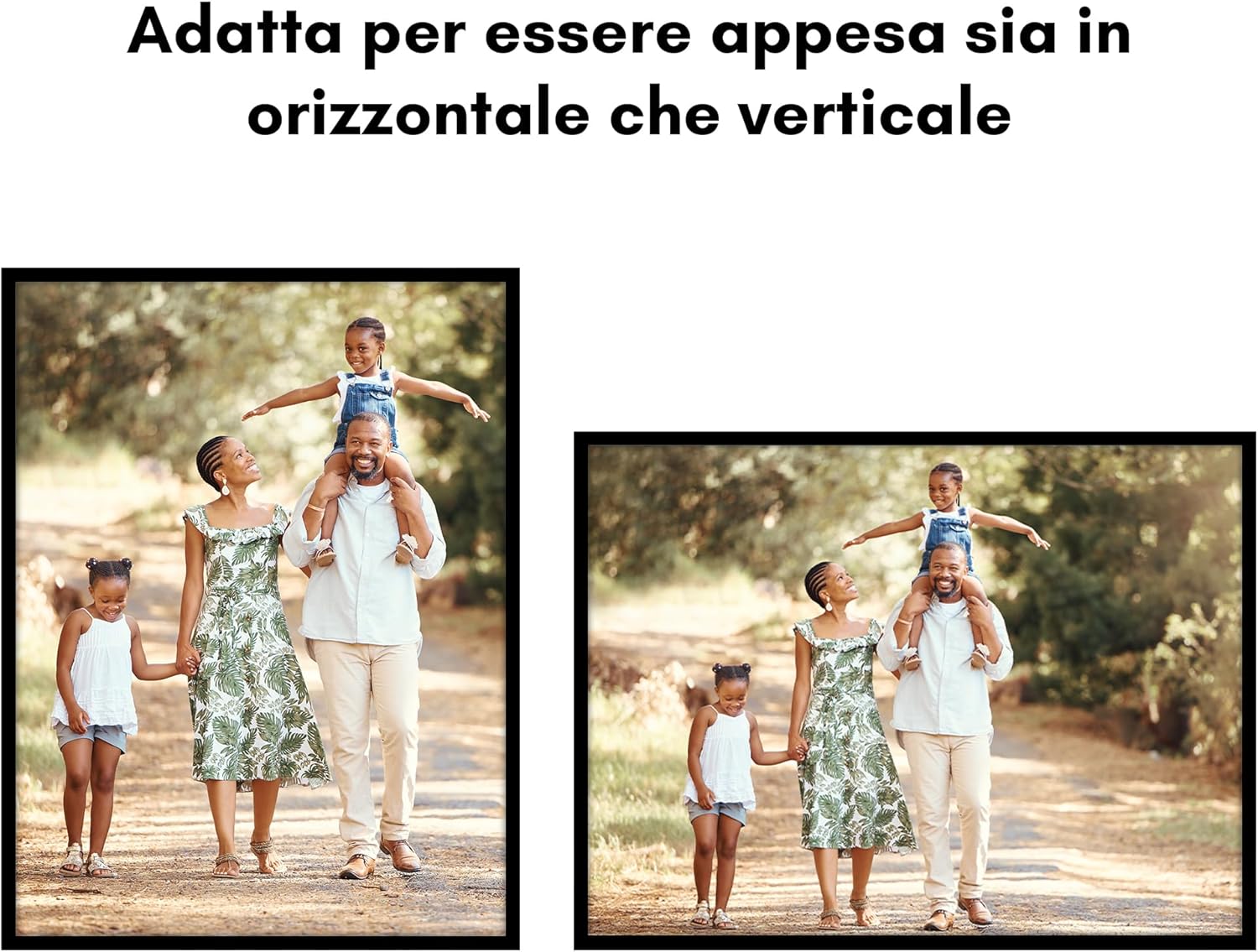 Americanflat Cornice Nera 60x80 cm con Bordo Sottile - immagine 4