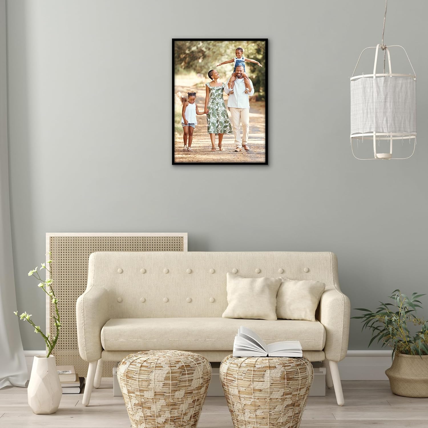 Americanflat Cornice Nera 60x80 cm con Bordo Sottile - immagine 5