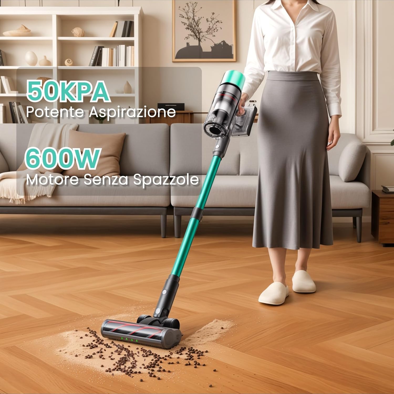 Smartai V5 Aspirapolvere Senza Fili 50Kpa/600W - immagine 2